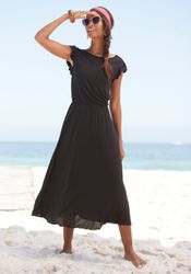 Beachtime Midikleid, aus Viskosejersey, kurzärmliges Sommerkleid, Strandkle günstig online kaufen