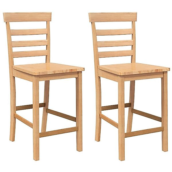 vidaXL Barhocker Barhocker 2 Stk. Natur günstig online kaufen