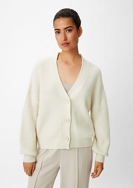 comma Cardigan Strickjacke Strickjacke aus Wollmix günstig online kaufen
