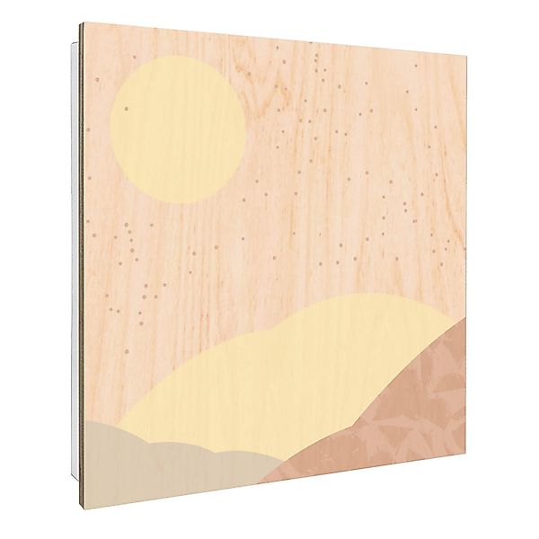 Banjado Großer Schlüsselbox Holz 30x30cm Weiß Scharnier Rechts 50 Haken Sch günstig online kaufen