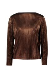 Zero Kurzarmshirt Damen Plissee-Shirt strukturiert (1-tlg) günstig online kaufen