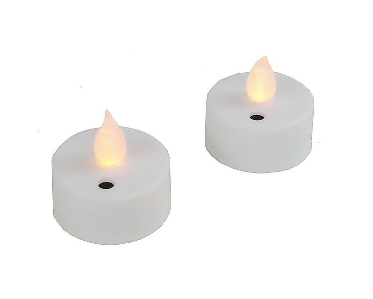 LED-Kerze LED Teelicht Teelichter 2Stück flackernd weiss Ausblasfunktion, i günstig online kaufen