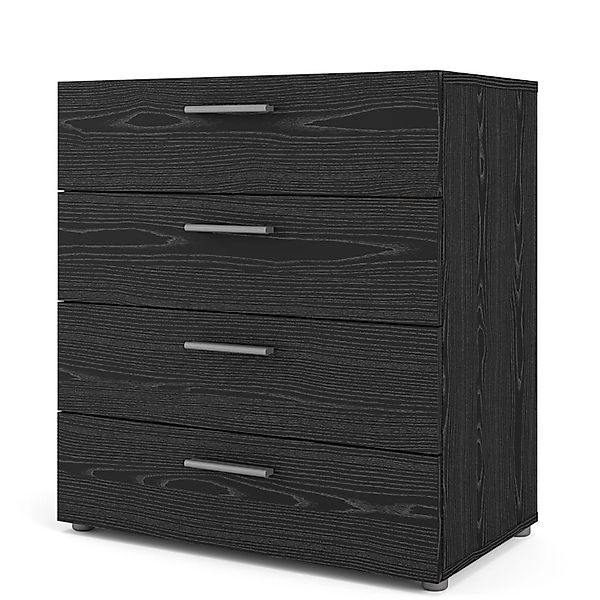 ebuy24 Petra Kommode 4 Schubladen Schwarze Esche Dekor günstig online kaufen