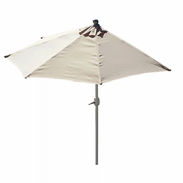 MCW Sonnenschirm Lorca Halbrund 2,7m UV 50+ 270cm Creme ohne Ständer günstig online kaufen