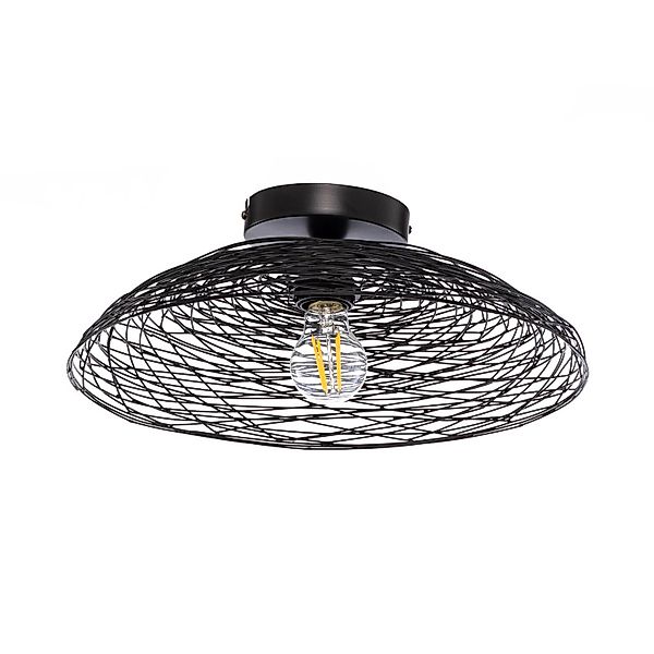 Lindby Deckenlampe Thorian 10020800 Design Modern in Schwarz aus Metall 1-f günstig online kaufen