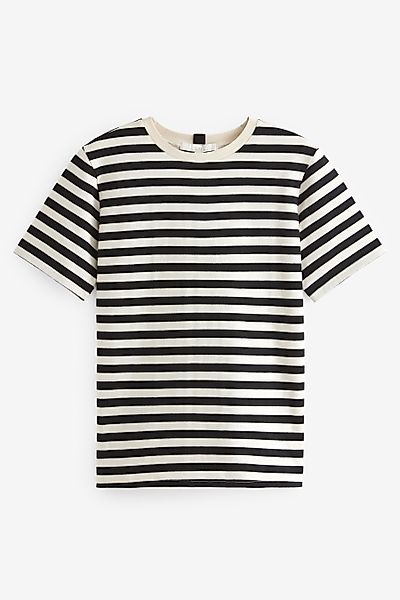 Next T-Shirt Schweres T-Shirt mit Rundhalsausschnitt günstig online kaufen