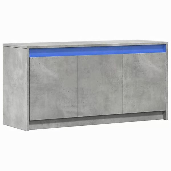 vidaXL Schrankmodule TV-Schrank mit LED-Beleuchtung Betongrau 100x34x50 cm günstig online kaufen