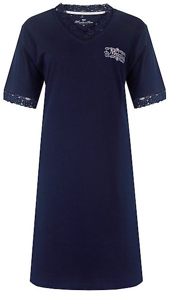 Medaillon Nachthemd Damen Schlafshirt mit kurzem Arm (1-tlg) Baumwolle günstig online kaufen