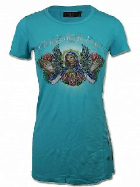 Christian Audigier Damen Strass T-Shirt Blessed (M) günstig online kaufen
