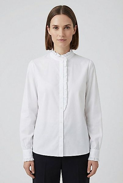 BOSS ORANGE Hemdbluse Banny Premium Damenmode mit Rüschen-Details, Stehkrag günstig online kaufen