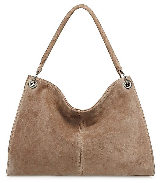 Caspar Schultertasche Damen Veloursleder Handtasche Klassisch - PREMIUM LIN günstig online kaufen