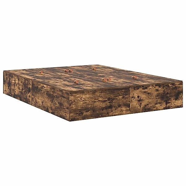 vidaXL Bett Bettgestell Räuchereiche 190 x günstig online kaufen