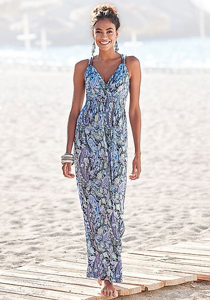LASCANA Maxikleid mit Paisleydruck und verstellbarem günstig online kaufen