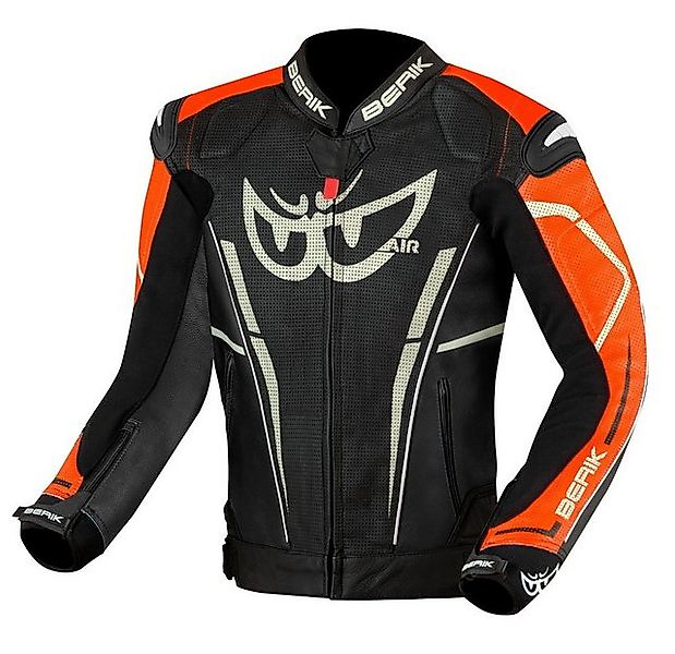Berik Motorradjacke Street Pro Evo Motorrad Lederjacke Perforiert günstig online kaufen