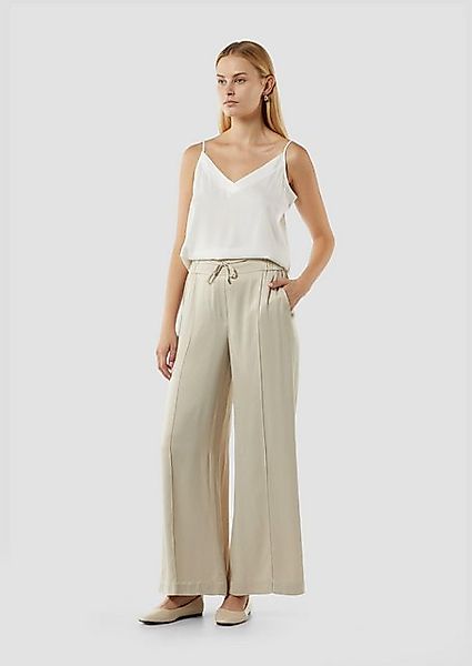Comma Stoffhose Schlupfhose aus Satin angedeuteter günstig online kaufen