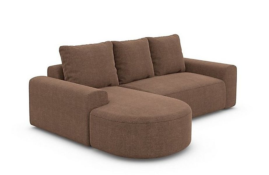 Sofa Dreams Ecksofa Stoff Ecksofa Gomera L Form kurz, Ottomane, Zierkissen, günstig online kaufen