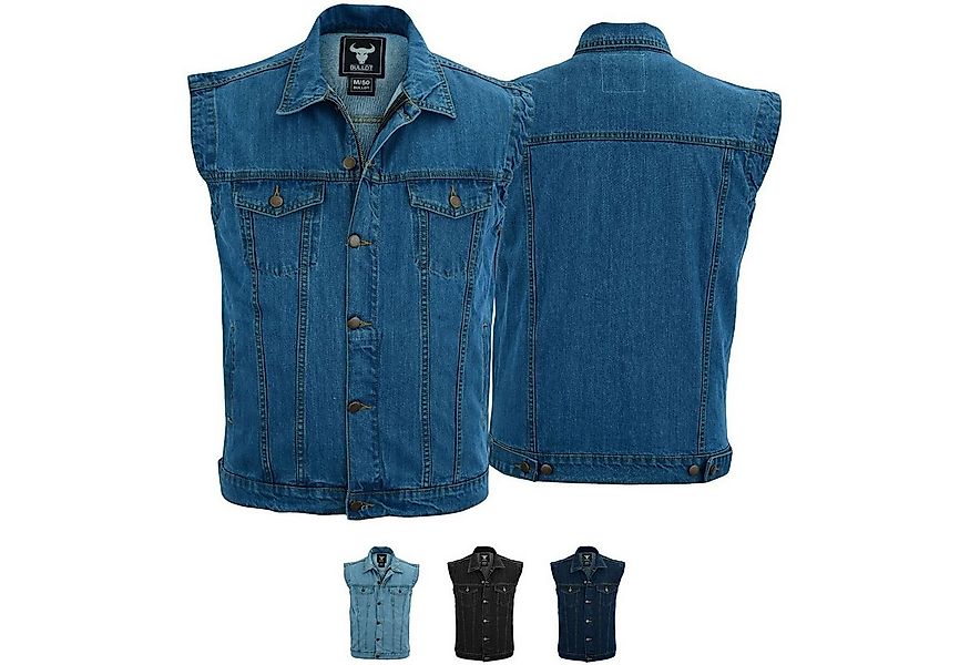 BULLDT Motorradweste BLD698 Jeansweste Biker Kutte Denimweste Bikerweste Mo günstig online kaufen