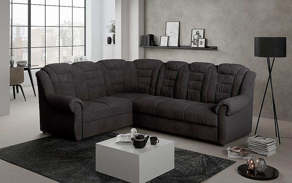 Home affaire Ecksofa "Boston L-Form", mit hoher Rückenlehne, wahlweise mit günstig online kaufen