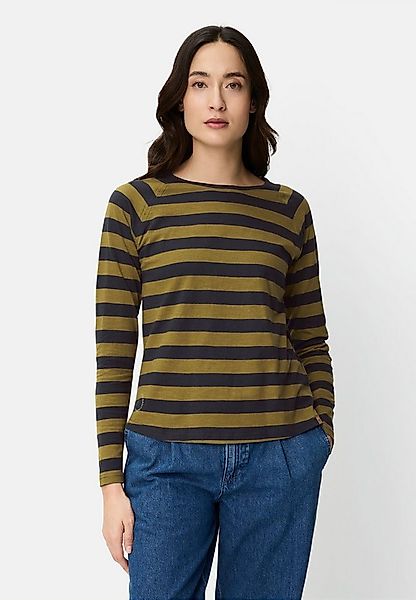 camel active Langarmshirt Gestreiftes Langarmshirt mit Raglanärmeln Langarm günstig online kaufen