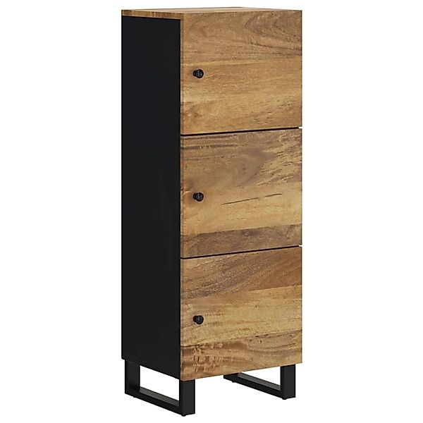 vidaXL Highboard mit 3 Türen 40x33x110 cm Massivholz Mango & Eisen 352932 günstig online kaufen