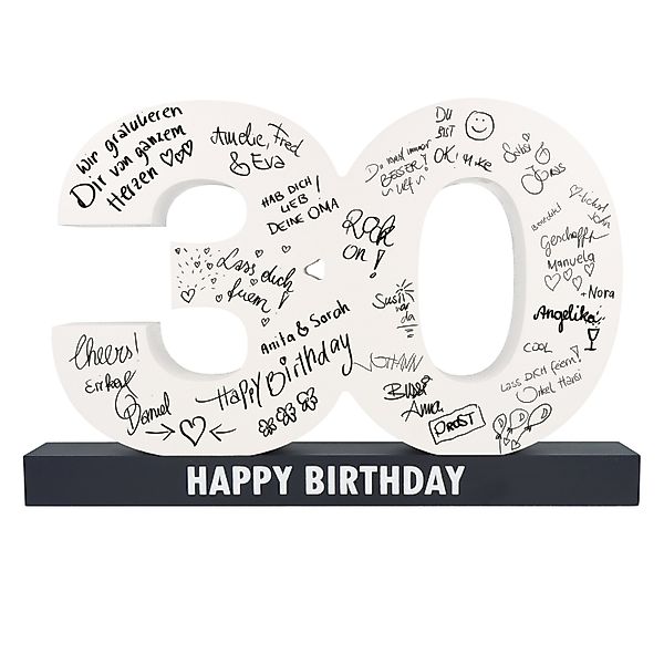 Spruchreif® Dekofigur XL Gästebuch zum Geburtstag günstig online kaufen
