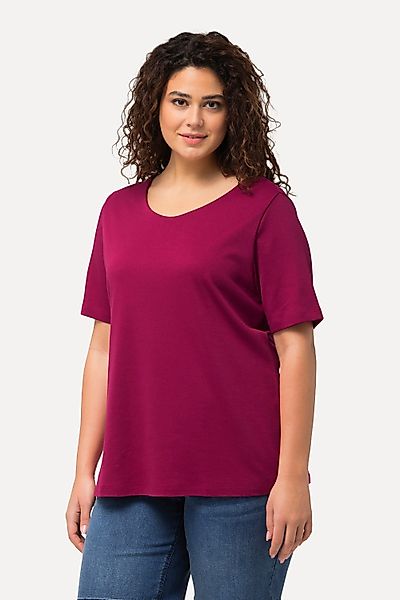 Ulla Popken T-Shirt Shirt doppellagige Vorderseite günstig online kaufen