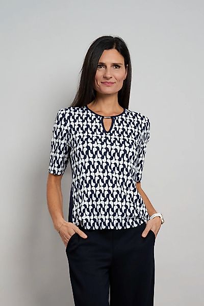 Seidel Moden Rundhalsshirt mit grafischem Muster - MADE IN GERMANY günstig online kaufen