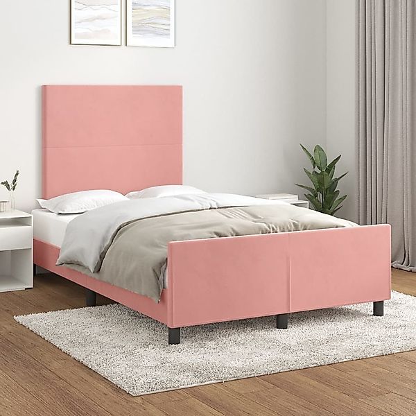 furnicato Bettgestell ohne Matratze Rosa 120x190 günstig online kaufen