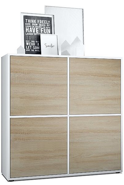 Vladon Highboard Cuba V2 (Schrank, 104 x 105,5 x 35,5 cm Sideboard mit 8 Fä günstig online kaufen