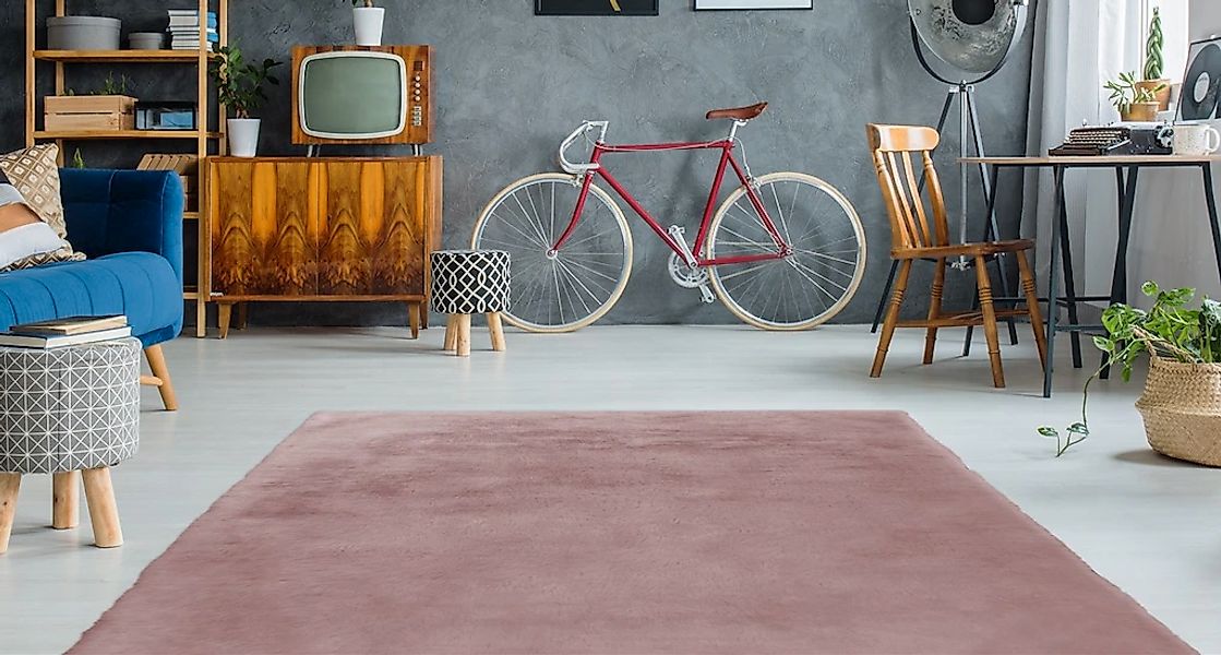 calo-deluxe Hochflor-Teppich "Vogesen 212" rechteckig 45 mm Höhe Kunstfell, günstig online kaufen