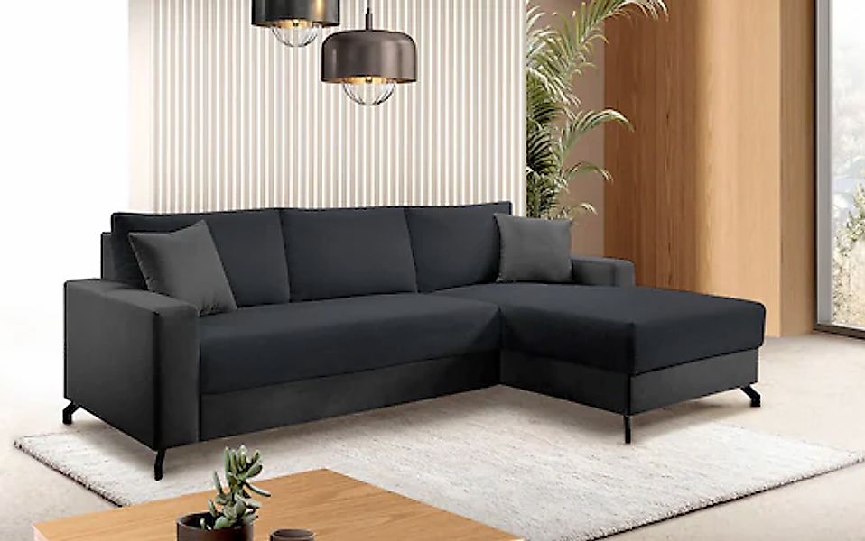 exxpo - sofa fashion Ecksofa »Quattro L-Form, B/T: 247/162 cm«, wahlweise m günstig online kaufen