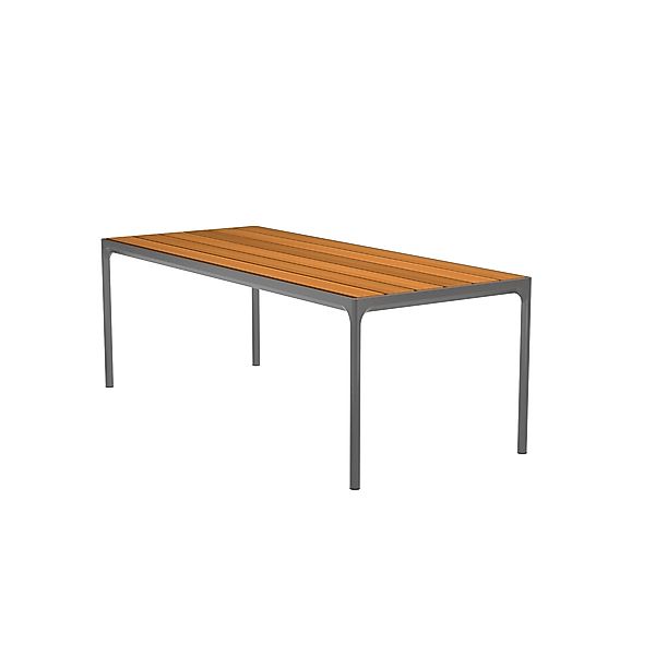 Outdoor Esstisch Four - graues Gestell 210 x 90 cm günstig online kaufen