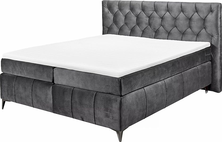 ED EXCITING DESIGN Boxspringbett »Pembroke«, inkl. Topper günstig online kaufen