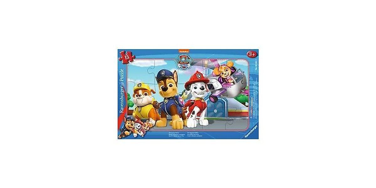 Ravensburger Puzzle Kinderpuzzle 15 Teile - Paw Patrol - Vier mutige Retter günstig online kaufen