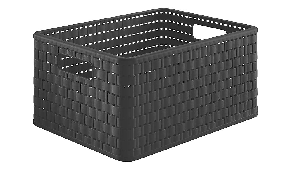 Rotho Aufbewahungsbox  Country - schwarz - Kunststoff - 27,8 cm - 19,1 cm - günstig online kaufen