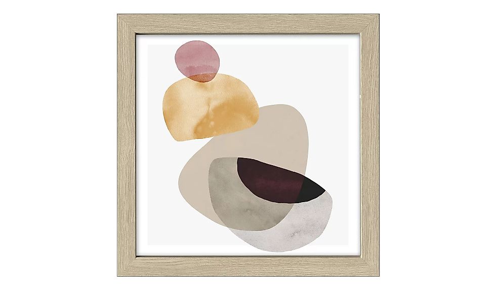 Gerahmtes Bild 30x30 cm  Abstract Shapes IV - 30 cm - 30 cm - Sconto günstig online kaufen