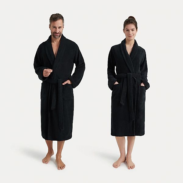 Möve Unisex-Bademantel "Basic", 1 Stk. mit Schalkragen günstig online kaufen
