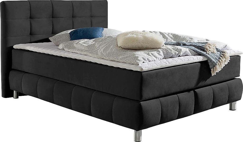 andas Boxspringbett "Salo", incl. Topper, 6 Breiten, 2 Härtegrade, TFK auch günstig online kaufen