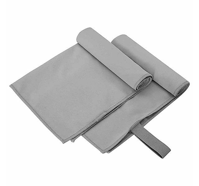 vidaXL Handtuch Sporthandtücher 2 pcs Dunkelgrau 50 x 30 cm, Polyester und günstig online kaufen