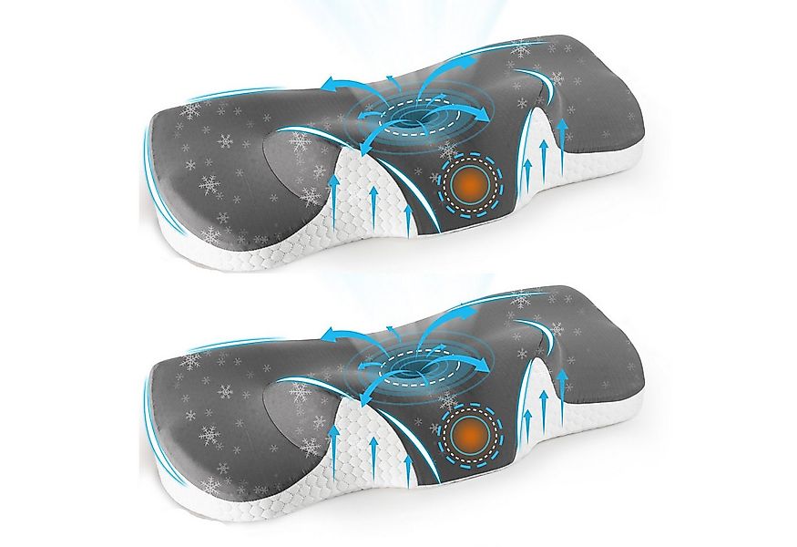 Esun Nackenstützkissen Nackenstützkissen, Kopfkissen Memory Foam, Kissen Se günstig online kaufen