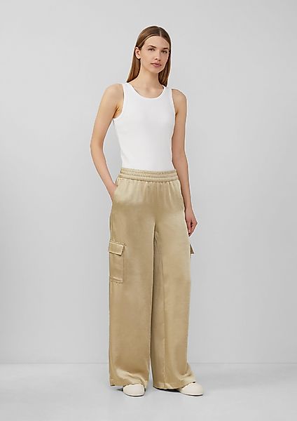 s.Oliver Stoffhose Satinierte Cargohose im Relaxed günstig online kaufen