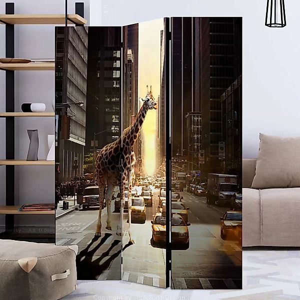 Sichtschutz Wand mit Fotodruck Motiv NYC Straßenbild günstig online kaufen