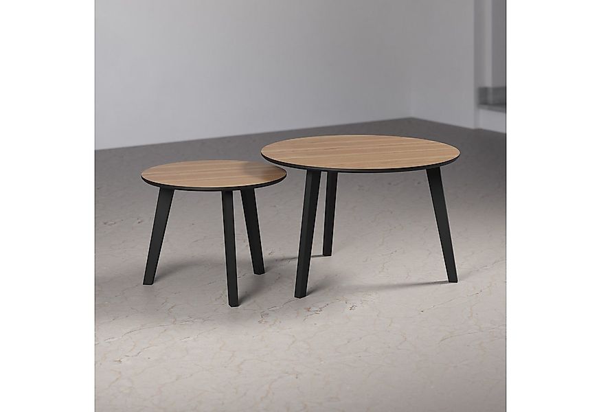 INOSIGN Couchtisch Ronda (Set, 2-St), Beistelltische mit Massivholzfüßen - günstig online kaufen