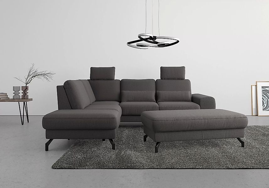 sit&more Ecksofa "Cinturo L-Form", inklusive Sitztiefenverstellung und Fede günstig online kaufen