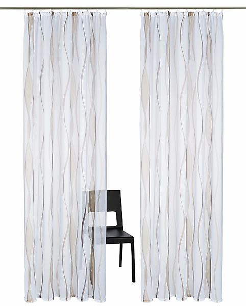 my home Gardine Dimona, Kräuselband (2 günstig online kaufen