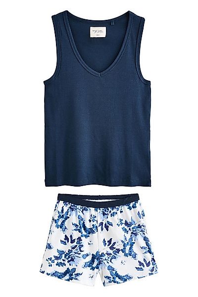 Next Pyjama Geripptes Pyjama-Set mit Top und Shorts (2 tlg) günstig online kaufen