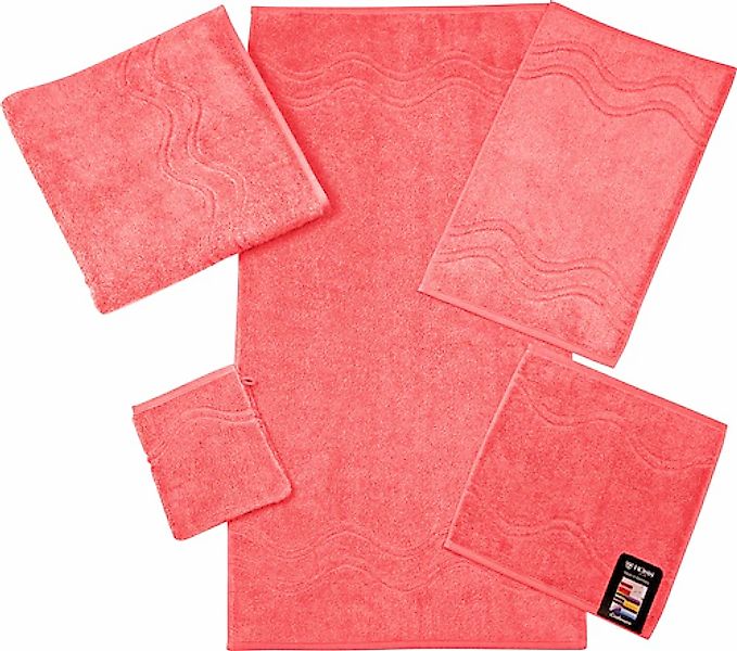 ROSS Seiftuch »Cashmere feeling«, (6 St.), mit Wellen-Bordüre günstig online kaufen