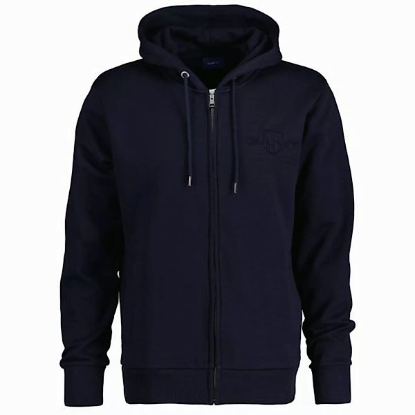 Gant Sweatshirt Herren Sweatjacke mit Kapuze - REGULAR TONAL günstig online kaufen