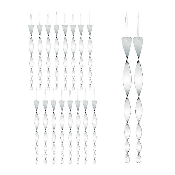 relaxdays Vogelabwehr-Windspiel Vogelabwehr Spirale 18er Set, günstig online kaufen