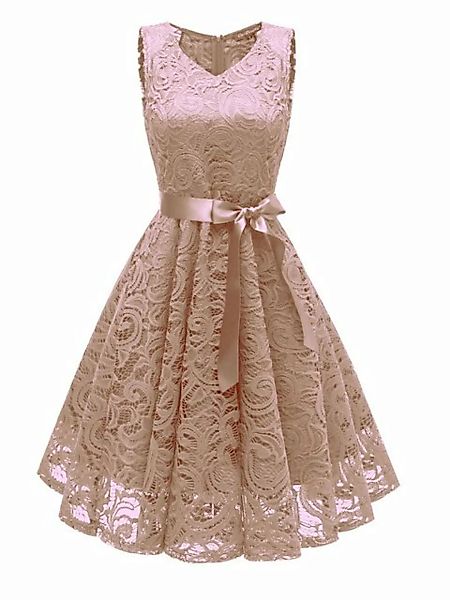 B.X Abendkleid Kleid der Brautjungfer Abendkleid mit Chiffon Spitzen Maxikl günstig online kaufen
